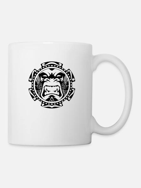 Ape tribal - Mug blanc - blanc