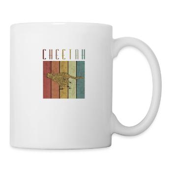 Cheetah wilderness animal big cat - Mug - white - Right