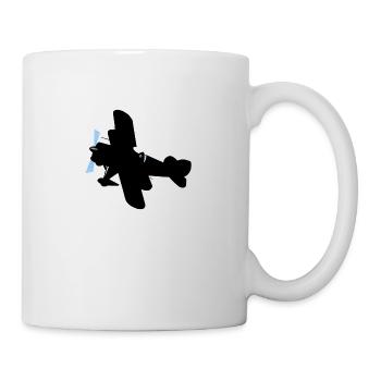 Flugzeug - Mug blanc - blanc - Droite