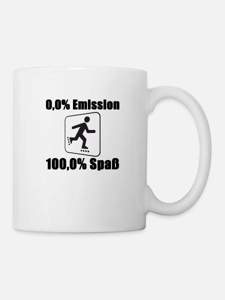 Inline Skates für alle, die Spaß am Inlinern haben - Tasse - Weiß