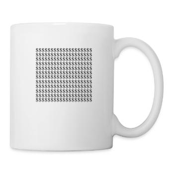 Dollar Geld - Tasse - Weiß - Rechts