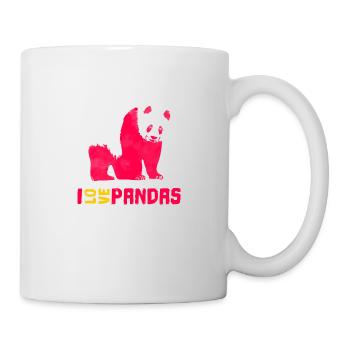 I love pandas - Mug - white - Right