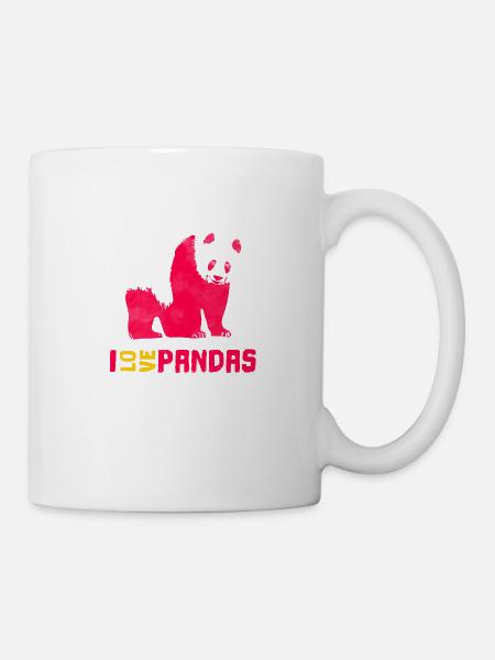J'aime les pandas - Mug blanc - blanc