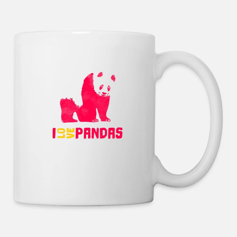 I love pandas - Mug - white