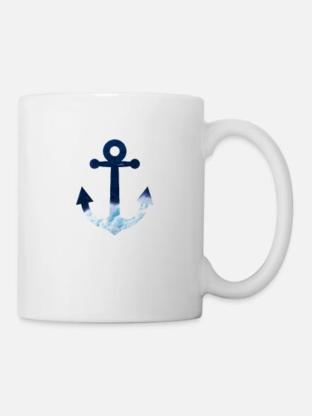 ancre - Mug blanc - blanc