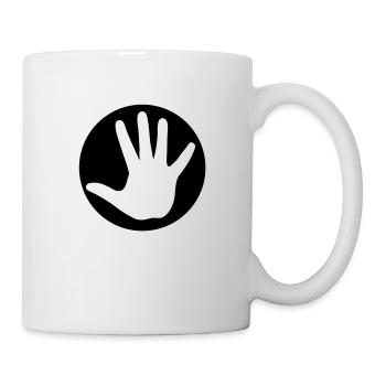 hand_1__f1 - Mug blanc - blanc - Droite