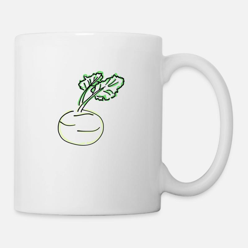Kohlrabi - Tasse - Weiß