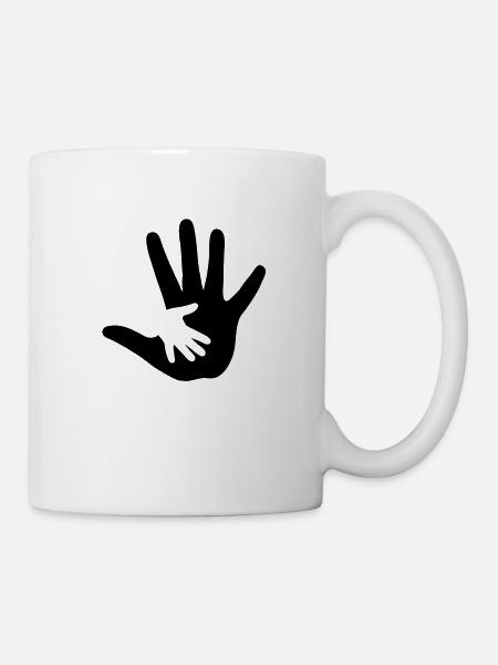 hand_in_hand__f1 - Tasse - Weiß
