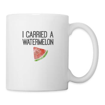 I carried a watermelon - Mug - white - Right