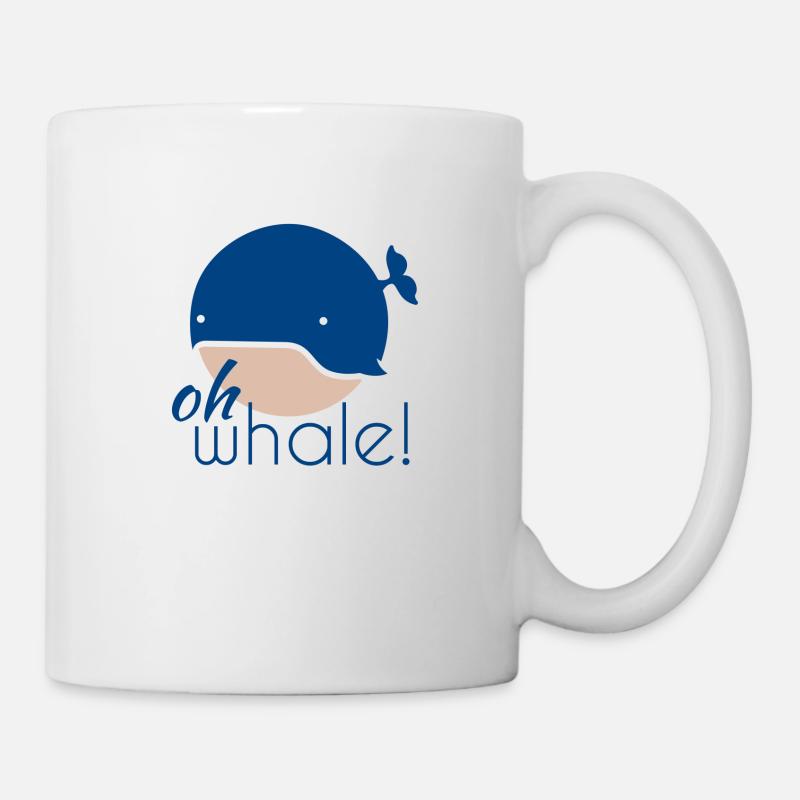 Oh whale! - Tasse - Weiß