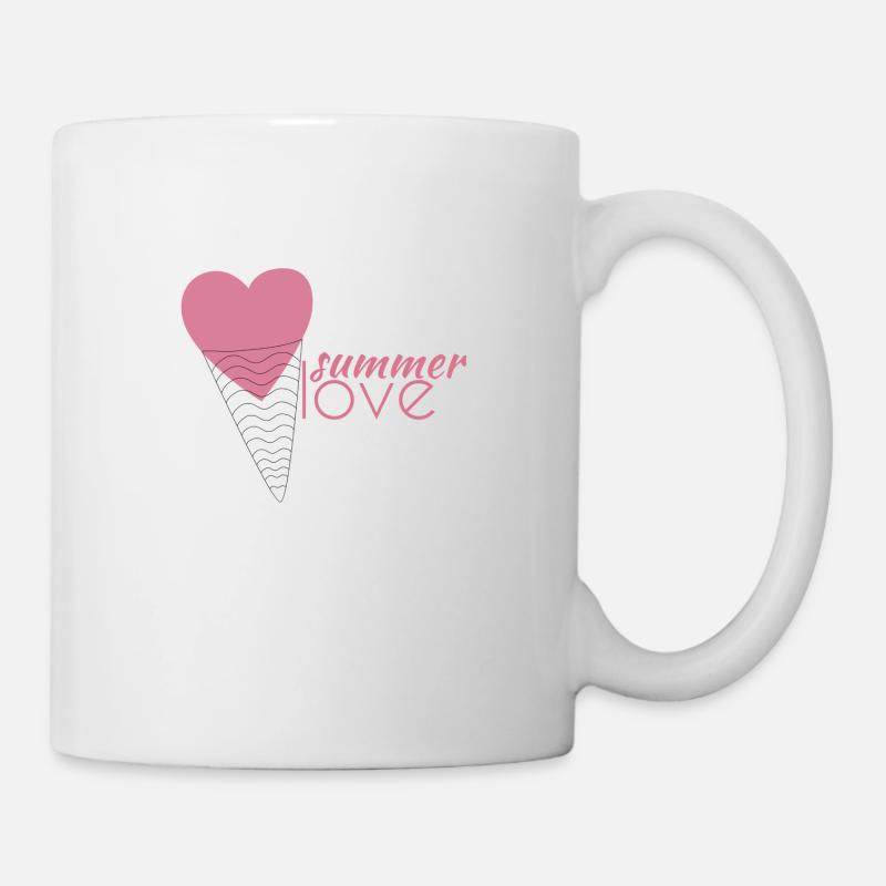 amour d'été - Mug blanc - blanc