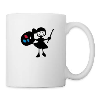 painter_girl - Mug - white - Right
