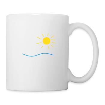 Sonne und Meer - Tasse - Weiß - Rechts