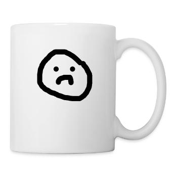 Sad face - Mug - white - Right
