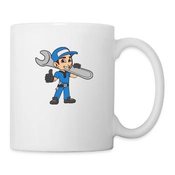 Mechaniker - Tasse - Weiß - Rechts