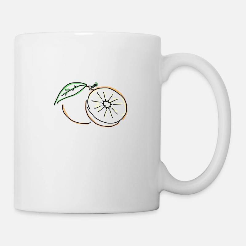orange - Mug blanc - blanc