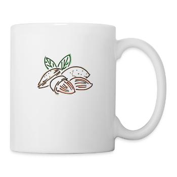 amande - Mug blanc - blanc - Droite