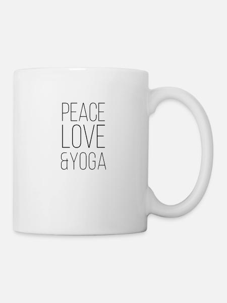 yoga - Mug blanc - blanc