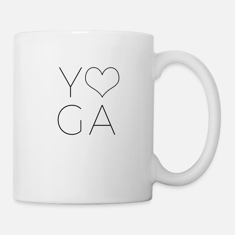 Yoga - Tasse - Weiß