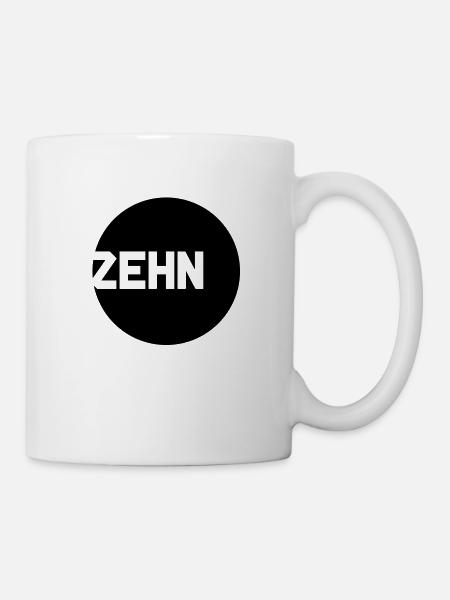 zehn__f1 - Tasse - Weiß