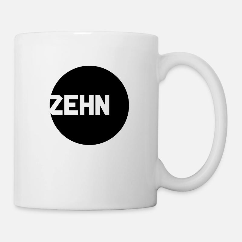 zehn__f1 - Tasse - Weiß