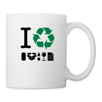 Ich bereite - Tasse - Weiß - Rechts