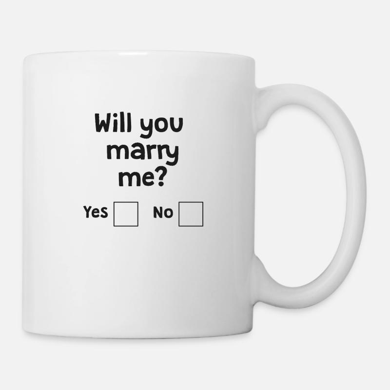Veux-tu m'épouser? - Mug blanc - blanc