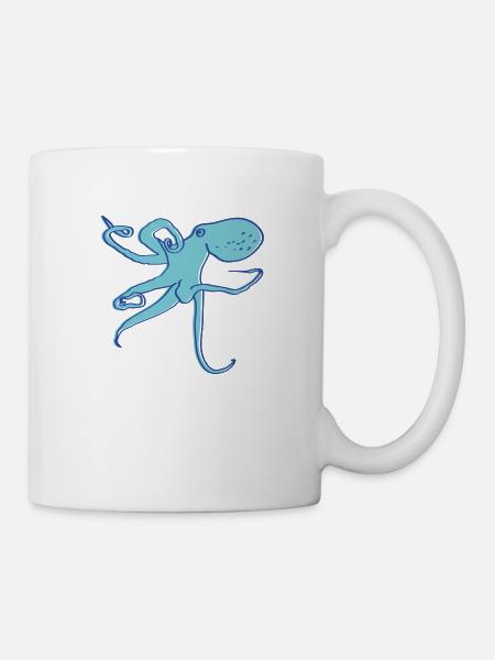 calamar - Mug blanc - blanc
