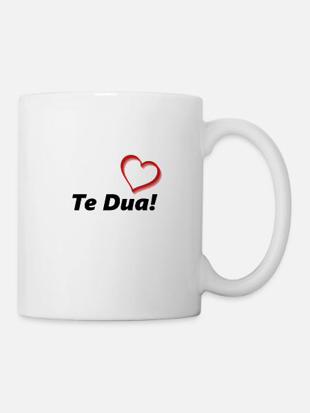 Te Dua <3 Love you - Mug - white