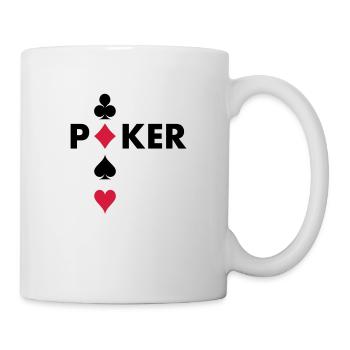 Pokerspieler - Tasse - Weiß - Rechts