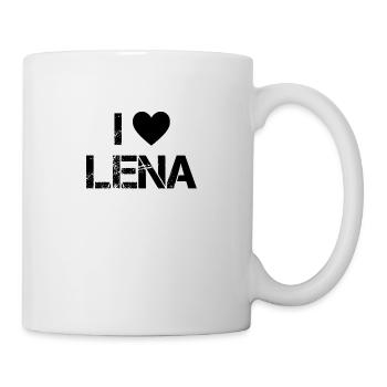 Lena chanteur amour - Mug blanc - blanc - Droite