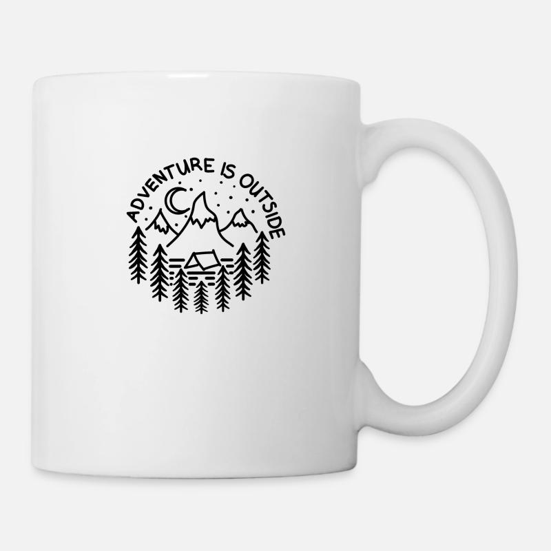 Adventure is outside - Mug - white