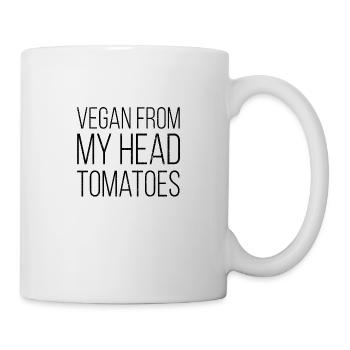 Vegan Veganer Veganerin - Tasse - Weiß - Rechts