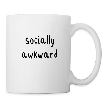 socially awkward - Mug - white - Right