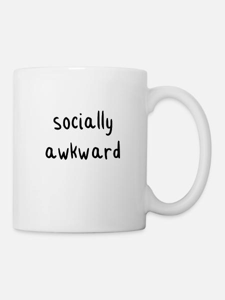 socially awkward - Mug - white
