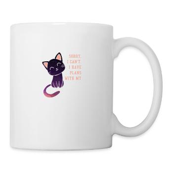 Doux cadeau de chat au clair de lune - Mug blanc - blanc - Droite