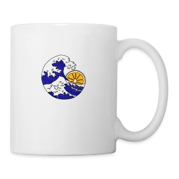 wellen - Tasse - Weiß - Rechts