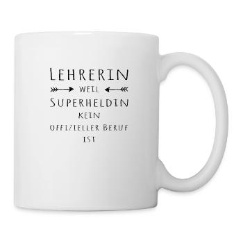 Enseignante Super-héroïne - Mug blanc - blanc - Droite