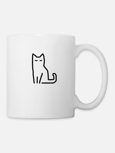 Cat Geschenkidee - Tasse - Weiß