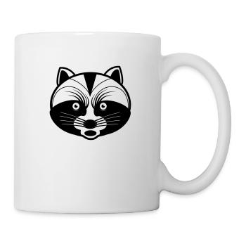 Raccoon mad irritable mood humor bear funny - Mug - white - Right
