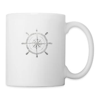 Compass grunge - Mug - white - Right