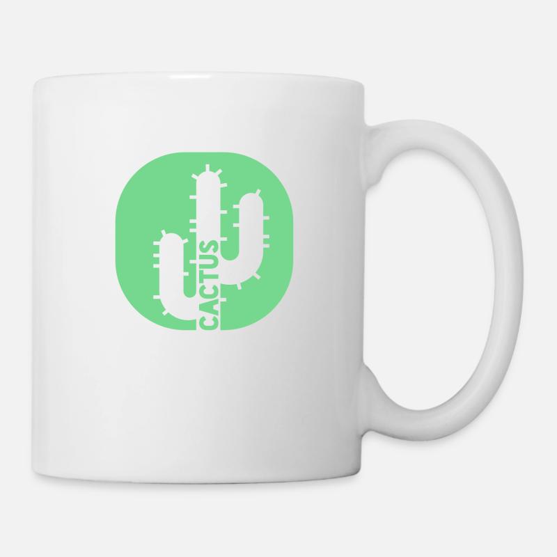 Cactus Green Cool - Mug - white