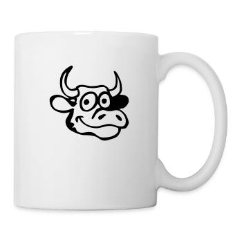 Head of cow - Mug - white - Right