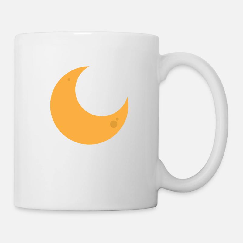 lune - Mug blanc - blanc