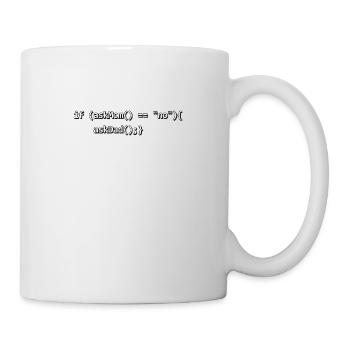 Si IF mère père nerd programmeur de code source - Mug blanc - blanc - Droite