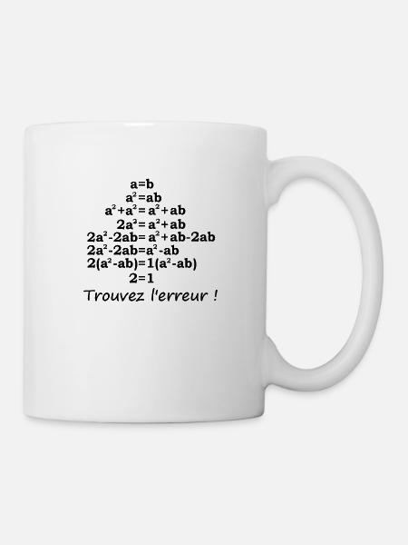 trouvez_erreur - Mug blanc - blanc