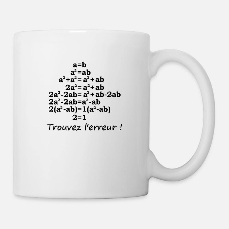 trouvez_erreur - Tasse - Weiß