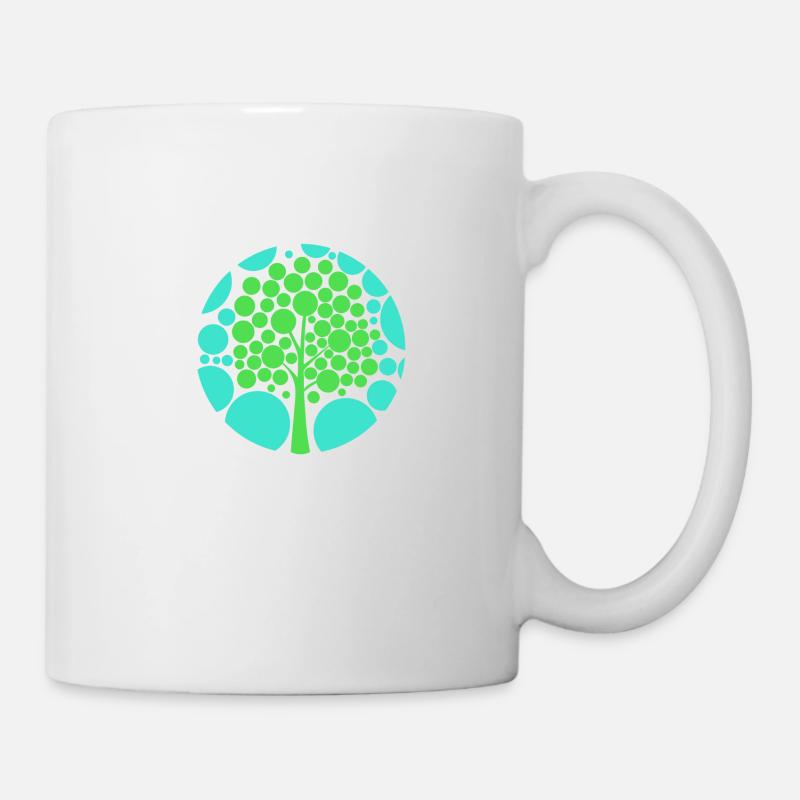 Optische Täuschung Baum - Tasse - Weiß