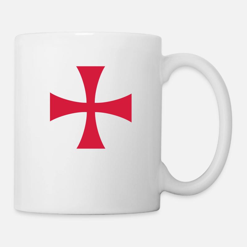 Croix des Templiers 2 - Mug blanc - blanc