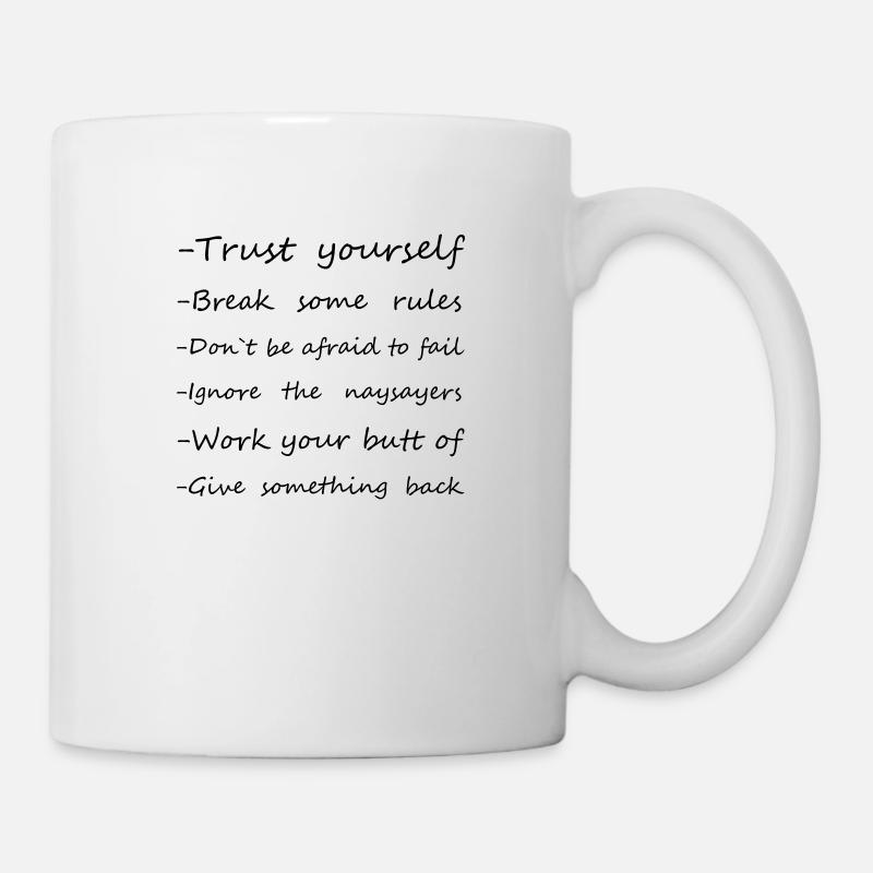 règles - Mug blanc - blanc